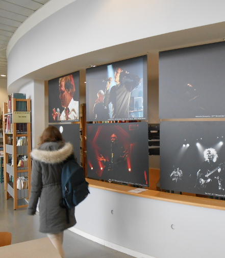 Photos d'une partie de l'exposition en cours à la bibliothèque de Musique de Rennes 2